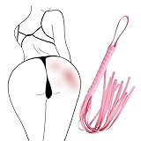 Sex peitschepeitsche Sex Paddel inkl Flogger BDSM Spielzeug SM Peitsche Sex Spielzeug für Paare SM Flogger Zubehör, Erotik Leder Peitsche Cosplay Sexspielzeug für Erwachsene (Rosa)