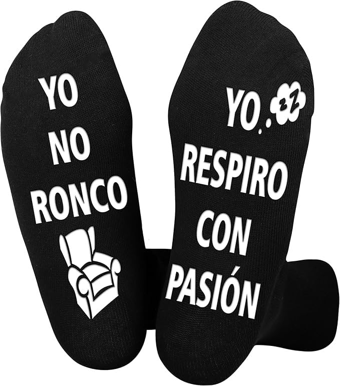 ASYBHYY Calcetines Divertidos con Mensaje para Hombre, Calcetines Antideslizantes, Regalo Original de Cumpleaños, Día del Padre, San Valentine para Padre Abuelo Novio