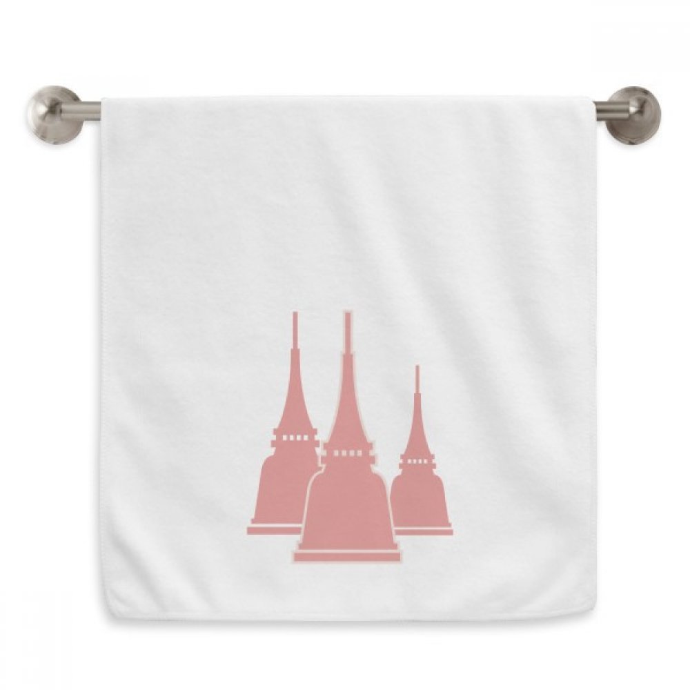 Serviette Thaïlande Traditionnelle 13x29 pouces blanche en coton doux