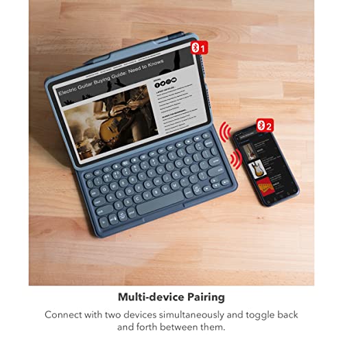 Image of ZAGG Pro Keys Detachable Case and Wireless Keyboard for Apple iPad 11 inch (A16) / 10.9 10th GEN, Multi-Device Bluetooth Pairing, Backlit Keyboard, Apple Pencil Holder, 6.6ft Drop Protection, Lightweight