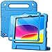 JETech Funda Niños para iPad (A16) 11.ª/10.ª Generación (2025/2022) con Protector Pantalla Incorporado, Antigolpes Asa Soporte Tableta Carcasa Infantil (Azul)