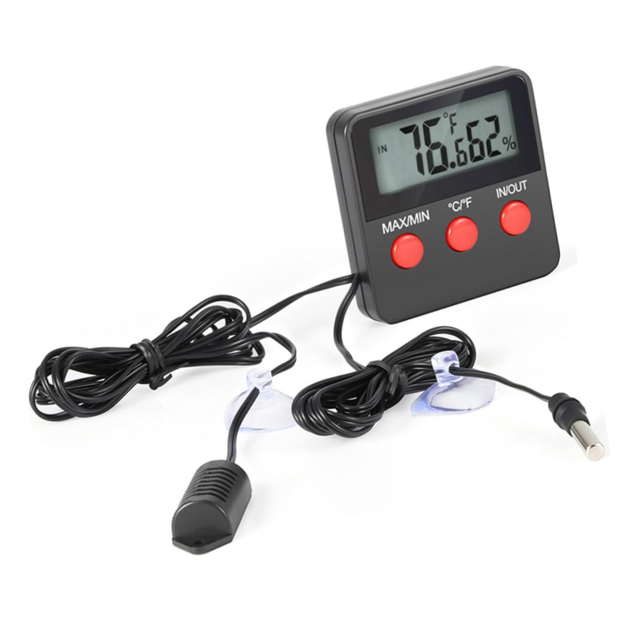 DOITOOL Digital Temperature Humidity Meter Wall Mount Reptile and Egg Incubator Thermometer Hygrometer