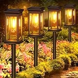 WIDEWINGS Solar Pathway Lights – Waterproof Outdoor Garden Lights for Yard, Lawn, Patio – Auto On/Off LED Landscape Lighting, Decorative Solar Walkway Lights (8 Pack)