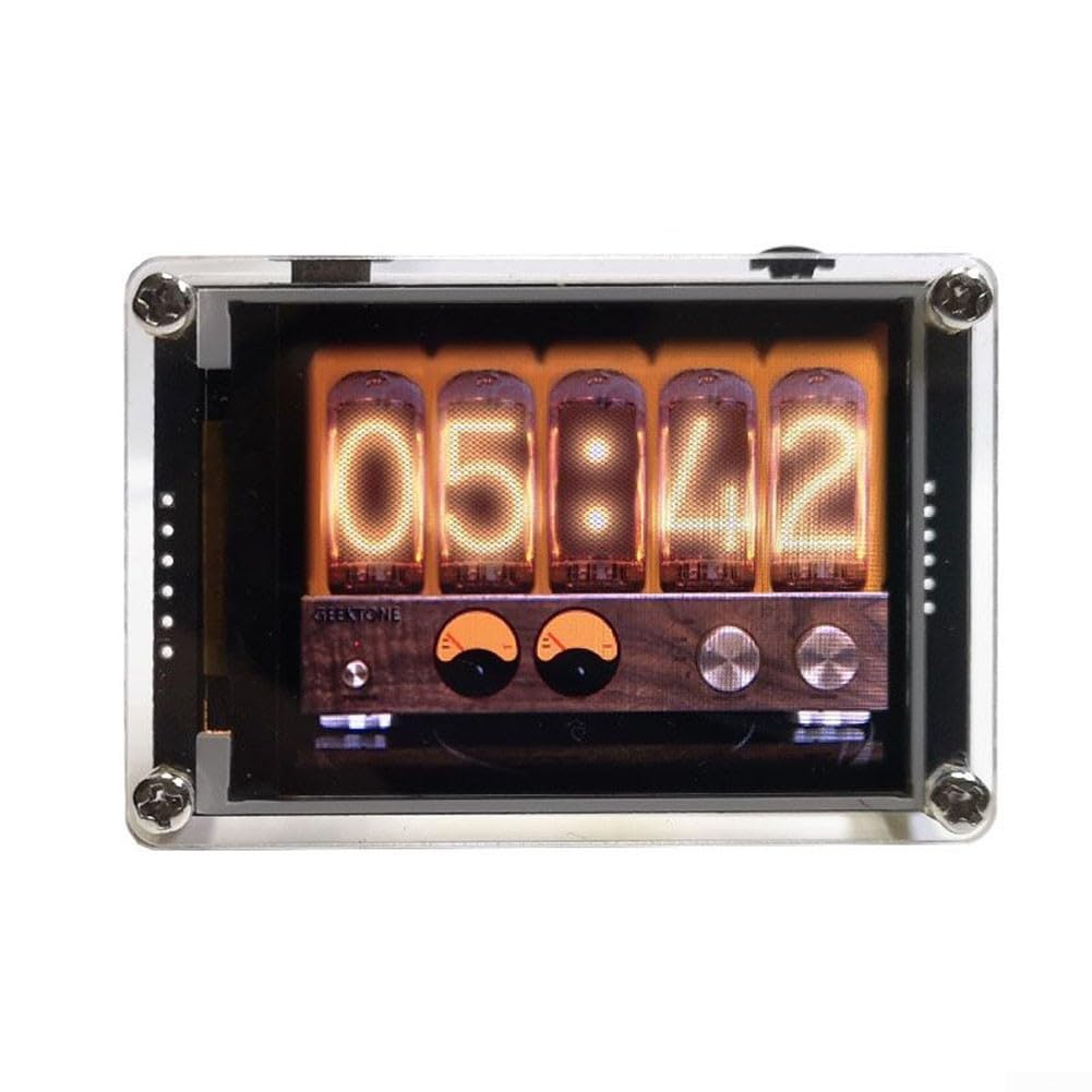 Besttoolifes Analizzatore di spettro audio, VU Meter di livello musicale a controllo vocale 2,4 pollici ritmo HD LCD Display di simulazione a colori 10 modalità USB Analizzatore di spettro audio