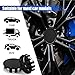 4PCS Wheel Center Caps for Rims, Snap-in Plastic Wheel Center Hub Cap Cover, Universal Car Accessories (Outer 54MM/2.13 Inch, Inner 45MM/1.75 Inch) (Black)