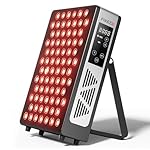 2026 Upgraded Red Light Therapy for Face and Body, 60 4-Chip LEDs 630nm-850nm Near Infrared Light Therapy Panel,Adjustable Brightness (20-100%),Time(5-30 min) Red Light Therapy for Home Office & Gym