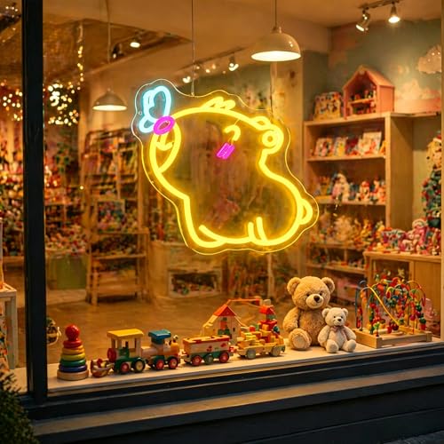 Image of Neon Sign, Capybara Neon Signs for Wall Decor LED Signs Neon Light | Capybara Neon Sign for Bedroom, Living Room, Kids Room, Gaming Room, Party, Bar, Home Decor, Gift, USB Powered