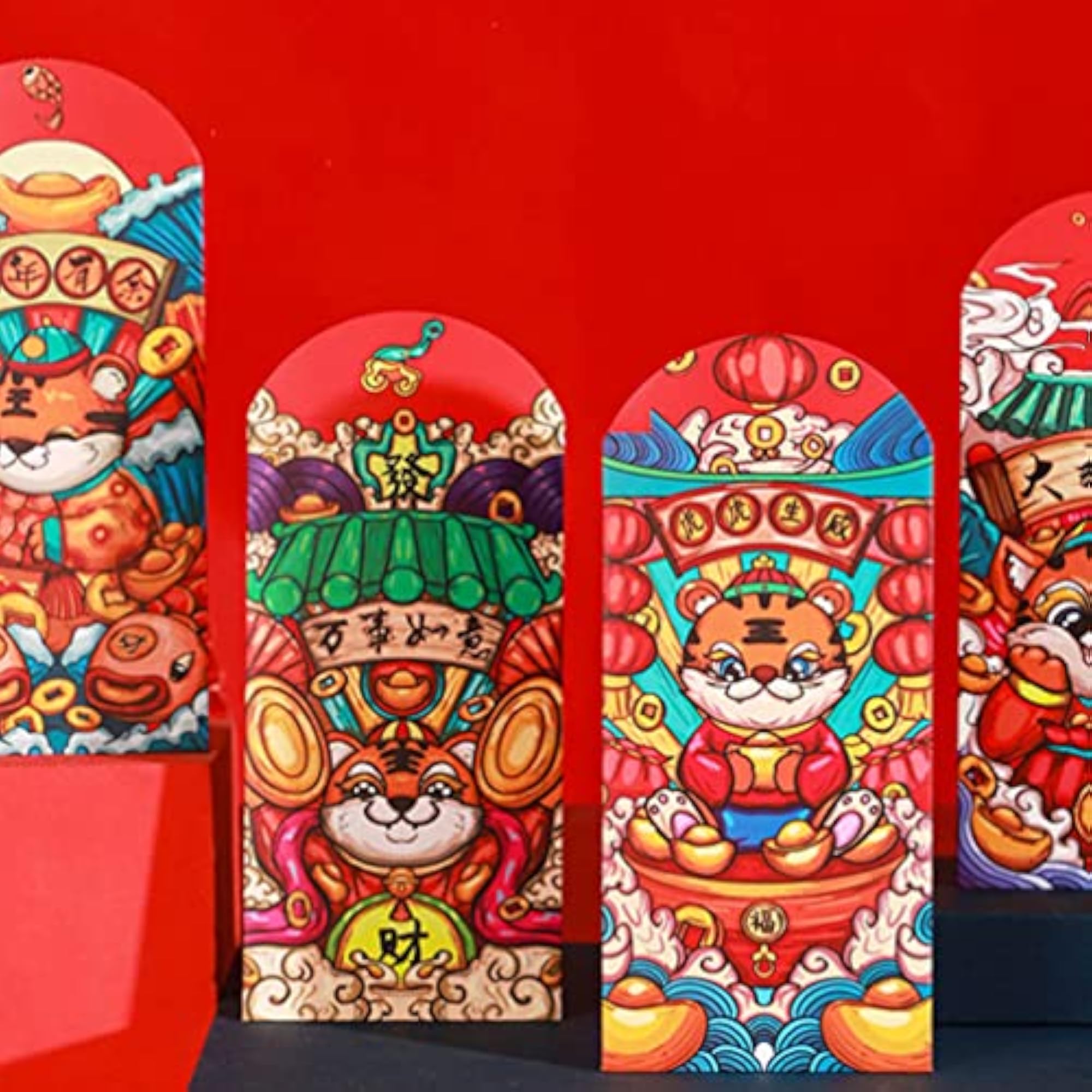 24Pcs Chinese New Year Red Envelopes for 2022