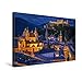 Produktbild CALVENDO Premium Textil-Leinwand 45 x 30 cm Quer-Format Stadt Salzburg mit Festung Hohensalzberg, Leinwanddruck von Andreas Riedmiller