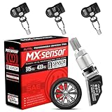 Autel MX Sensor 4 pcs TPMS Sensor 315/433MHz Metal Stem Universal Tire Sensor Programmed by TPMS Tool TS508WF TS401 TS408 TS508 TS608 MX808TS MS906TS MK808TS ITS600 ITS600Pro MS906Pro-TS
