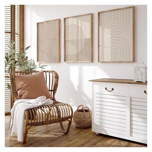 Tableau abstrait boho chic 40x60 cm pour décoration murale - 4