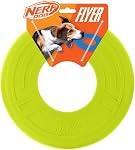 Nerf Dog Flyer de pneus en caoutchouc Dog Jouet, Frisbee, Léger, Idéal pour la plage et la piscine, 10 Diamètre de pouce, pour les races moyennes/grandes, unité unique, bleu