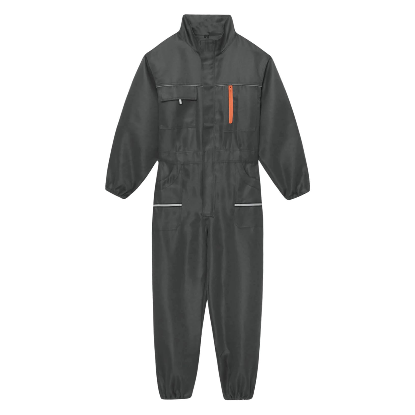 Freebily Homme Combinaison de Travail avec Multi-Poches Fermeture éclair Col Moutant Bandes Réfléchissantes Uniforme Workwear S-5XL