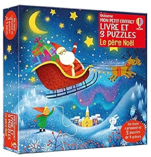 Le père Noël - Mon petit coffret Livre et 3 puzzles - dès 3 ans