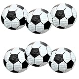 UNIQOOO 6PCS Soccer Ball Football Sports Party Paper Lantern Set, 12 Inch Large, Ceiling Hanging Japanese Lantern Decoration, for Home Bar FIFA Europe Cup Fan Game Day Birthday Party Favors Garland
