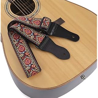 KLIQ Sangle de guitare vintage tissée pour guitare acoustique et électrique | Style Hootenanny jacquard des années 60… - Les Beatles, Paul McCartney, John Lennon, RIngo Starr, George Harrison KLIQ Sangle de guitare vintage tissée pour guitare acoustique et électrique | Style Hootenanny jacquard des années 60… – Image 2