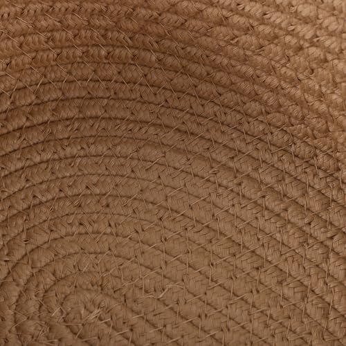 Panier tissé double poignée en coton de qualité supérieure pour maison