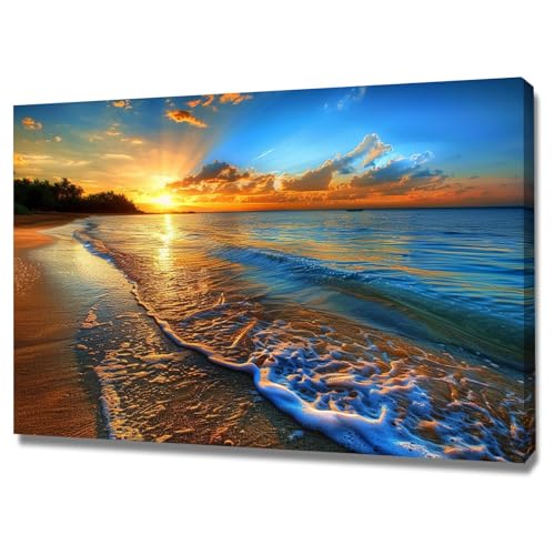 Peinture lever du soleil sur toile habille vos murs vides 40x60