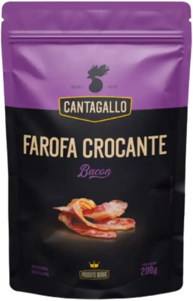 Farofa Crocante de Bacon CantaGallo 200g - Acompanhamento para Churrasco Pronta