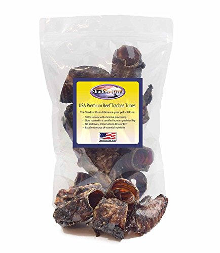 Shadow River All Natural Beef Trachea Tube Pieces Dog Treats 1lb