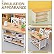 TOYANDONA Puppenhausmöbel Miniatur-möbeldekor Aufbewahrungsschrank Im Maßstab 1:12 Winziges Möbelornament Puppenhaus-tv-Schrank Möbelzubehör Für Miniatur-bücherregal Hölzern Schreibtisch