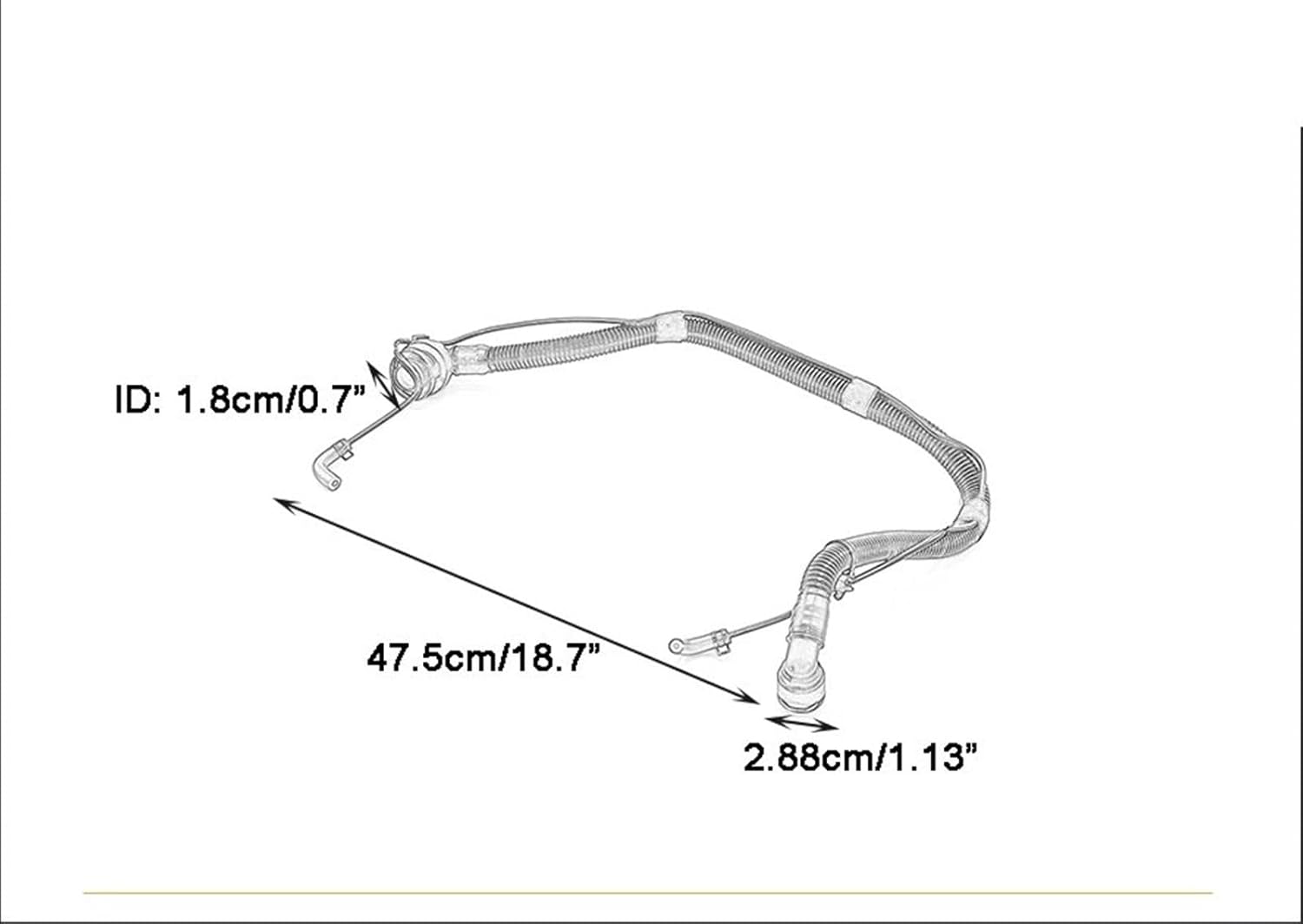 Compatible With Chevrolet For Cruze For Buick For Encore 2013-2019 Car Positive PCV Crankcase Ventilation Hose Tube 25193343 Crankcase Vent Tube