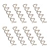 Spiral Hair Pin Spin Pin Spiral Hair Clip Spin Clip Bun Stick Pick for DIY Style 20 Pack (Rose Gold)
