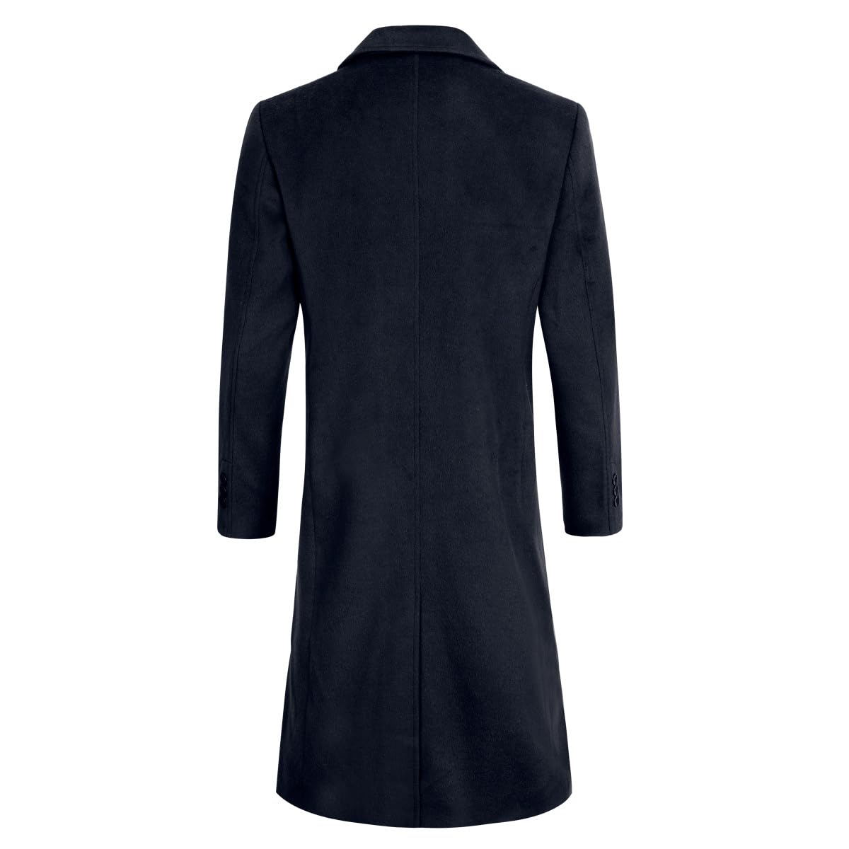 Allthemen Cappotto da Uomo Lungo Invernale Coat In Lana Outerwear Slim Fit Colletto Risvolto Trenchcoat Business