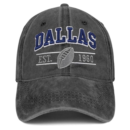 Football Hat for Men Women Vintage Embroidered City Hats Apparel Gifts Classic Baseball Cap