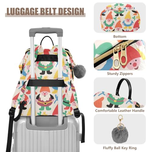 KLL Cartoon Cute Colorful Dwarves Backpack for Women Anti-theft Fashion Shopping Travel Daypack for Yoga Sports Travel4