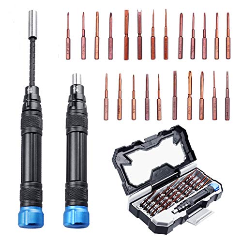 Precision Screwdriver Set, 24 in 1 Magnetic Driver Kit, Upgraded S2 Steel Professional Screwdriver Kit with 23 Bit for IPhone 8&Plus/Tablet/Gaming Console/Macbook/Xbox/Computer,Gift for Father's Day