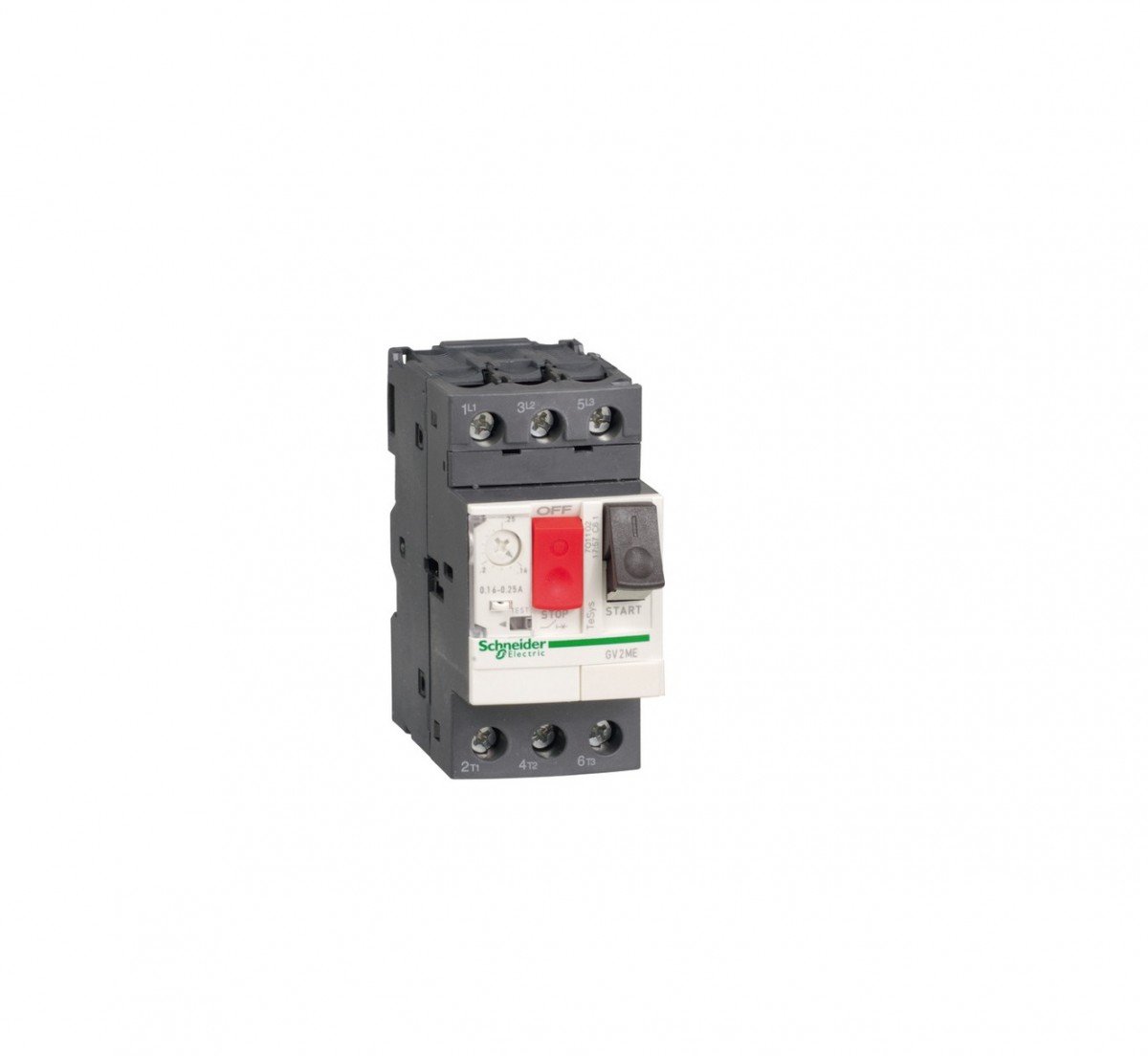 Schneider Electric - TeSys GV2ME - disj. moteur - 4..6,3A - 3P 3d - déclencheur magnéto-thermique - GV2ME10