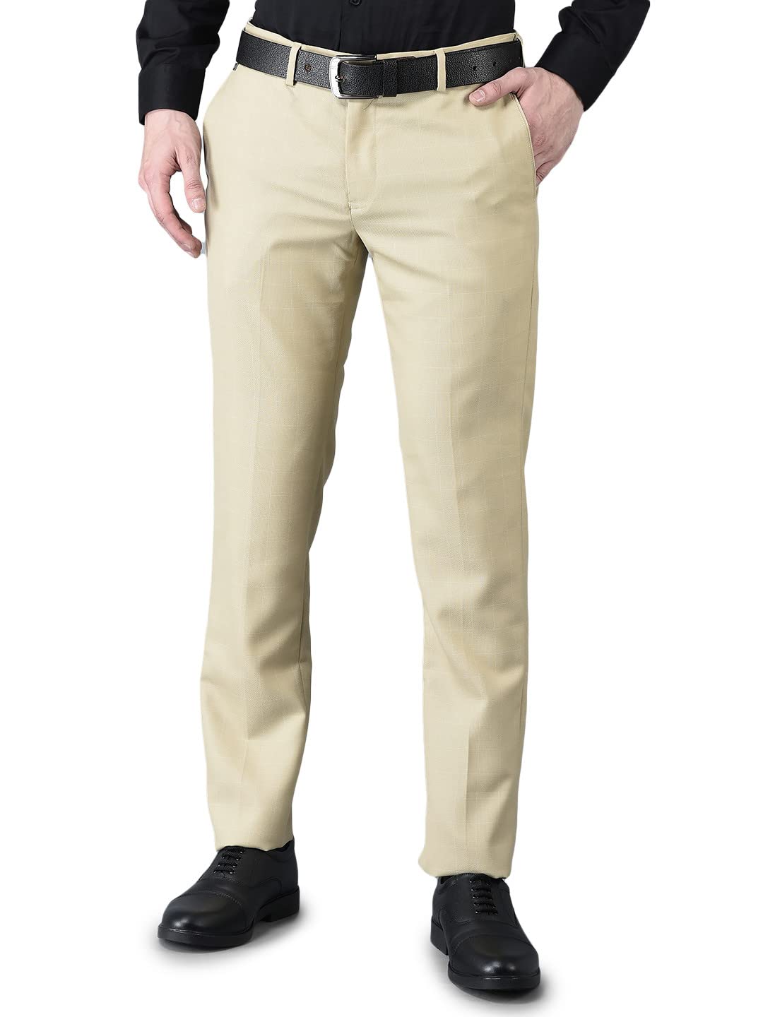 Mens Poly Blend Smart Fit Formal Formal Trouser (FT-Leland)-image-28
