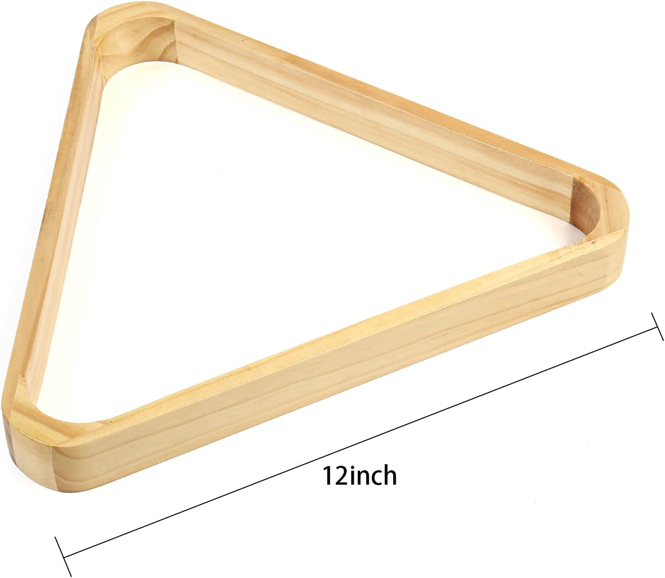 MIQ Set of 2 Wooden Billiard Ball Rack Set, Solid Wood Billiard 8-Ball Triangle Rack and 9-Ball Diamond Pool Ball Racks with One Chalk Box(12 Cubes), 9-Ball Diamond Rack Table Pool Ball Racks. : Sports & Outdoors