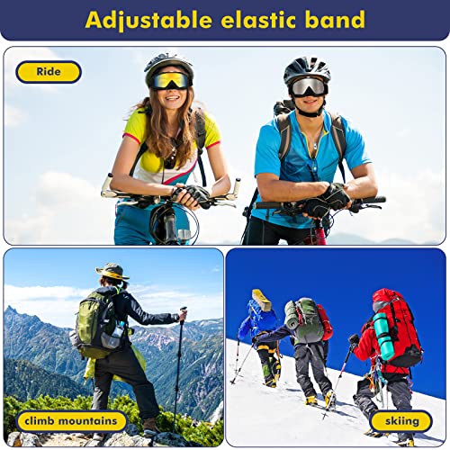 6 Pcs Ski Goggles Uv Protection Snowboard Goggles Anti Fog Snow Goggles For Men Women Adult Youth Snowmobile Skiing Skating Snowboarding, Multicolor #TOP4