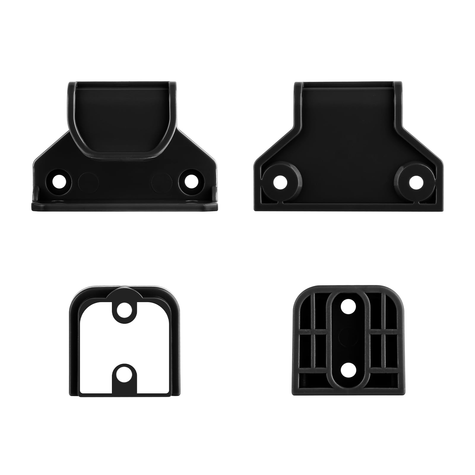 Retractable Baby Gate Replacement Parts Kit, Pet Gate Full Set Wall Mounting Hardware with Brackets Anchors and Screws(Black) - Image 4