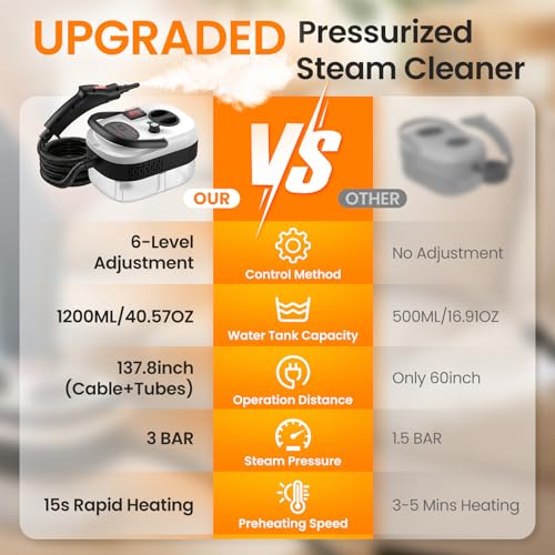 Easywox 2500W 6-Level Steam Gun