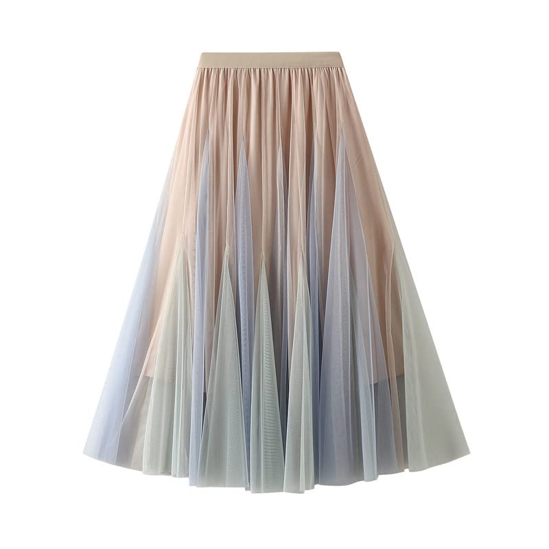 Jupe tutu longue arc-en-ciel tulle femme jupon multicolore fête