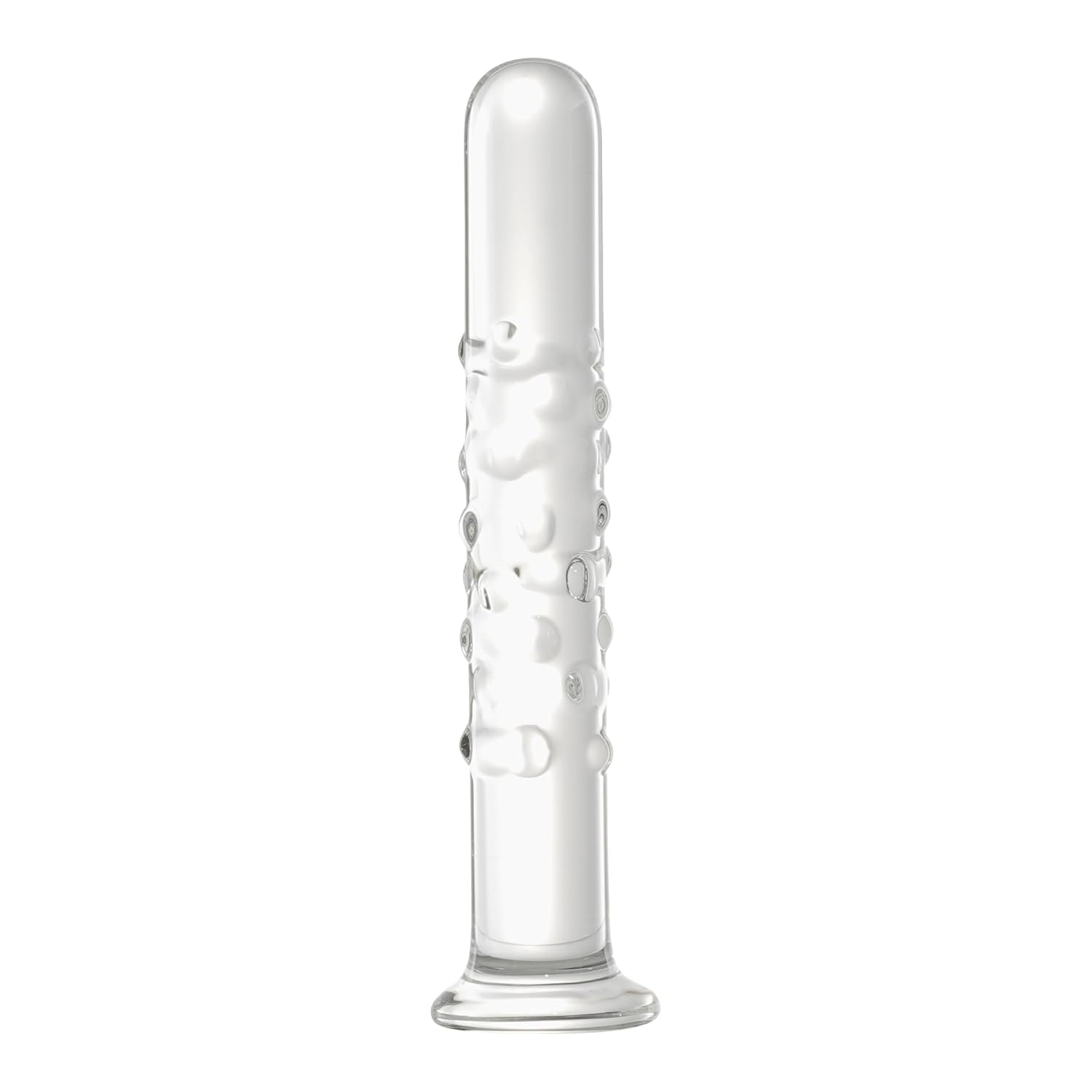 LEEWEDENG Glass Dildo 6 77 inch Crystal Anal Dildos Plugs Transparent Prostate Massage Wand Sex Toys for Men