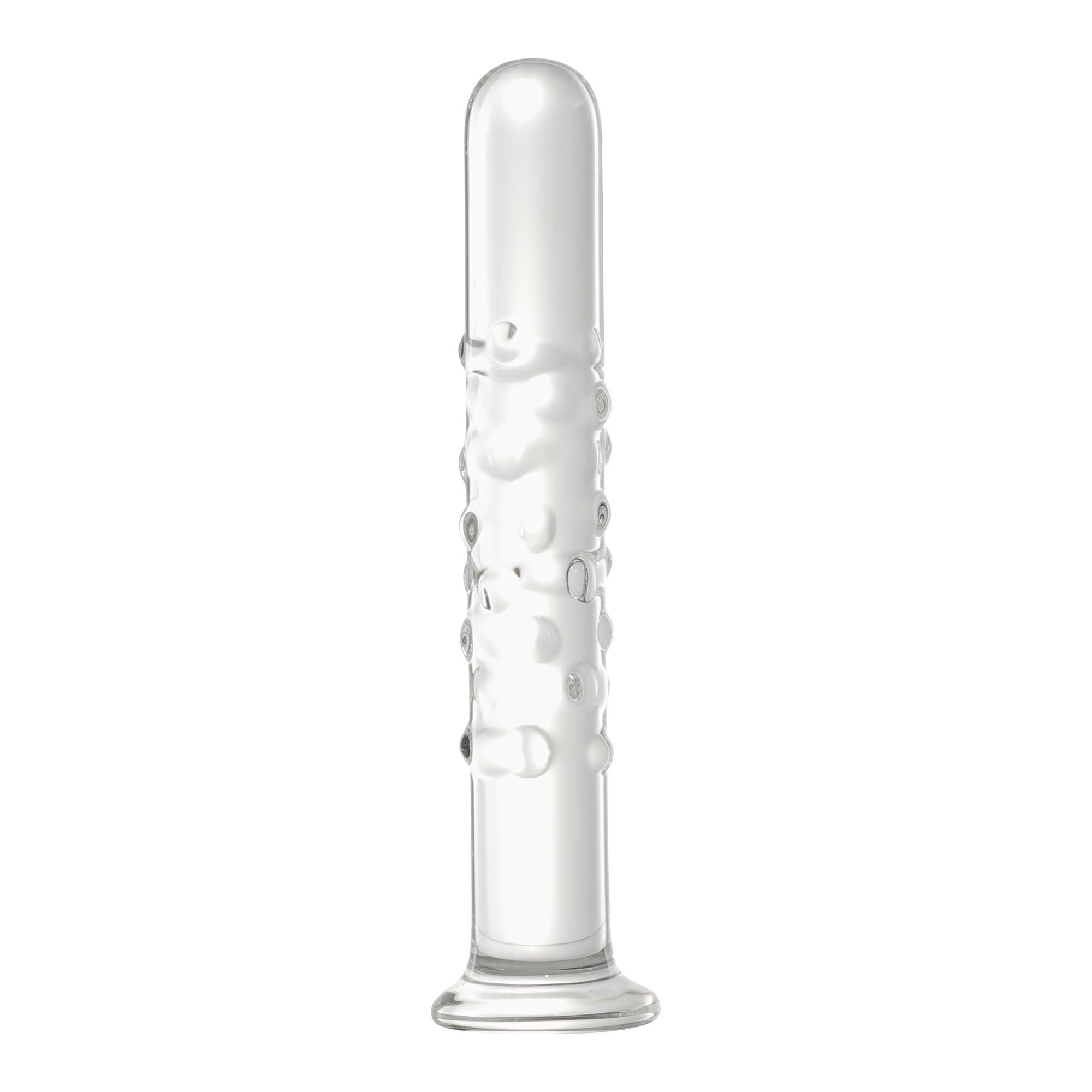 LEEWEDENG Glass Dildo 6 77 inch Crystal Anal Dildos Plugs Transparent Prostate Massage Wand Sex Toys for Men