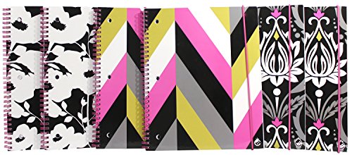 Studio C Fashionista Collection 1-Subject Notebooks, 10.5