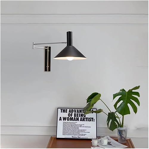 Miniatura 6 de Aplique de pared Bauhaus con brazo articulado, Aplique industrial cromado, luz de lectura ajustable para mesilla de noche, lámpara de metal moderno