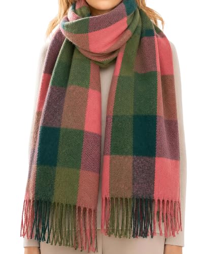 Image of Loritta Winter Scarf for Women, Long Plaid Shawl Wraps Scarves Gifts