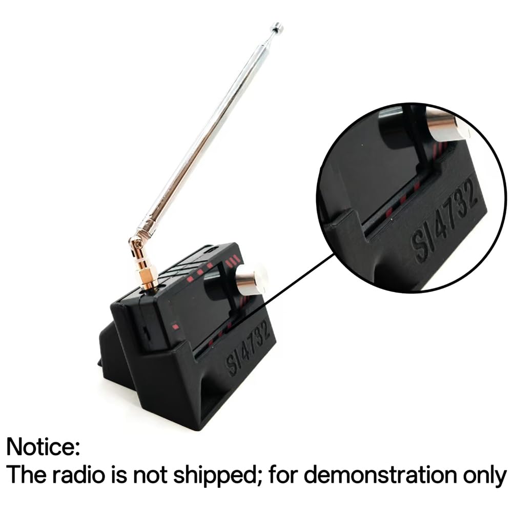 Support pour Radio Mini SI4732 - Guide Sonore Intégré, Matériau Imprimé 3D
