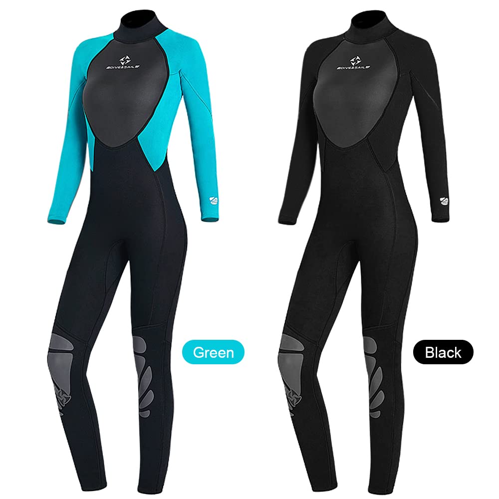 Traje de Neopreno de 3 mm para Mujer, Traje de Buceo de Cuerpo Completo para esnórquel, Surf