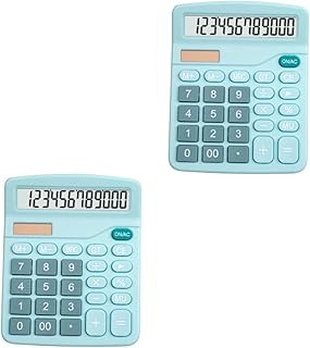 2Pcs Calculadora Aritmética Ferramentas De Computador Ferramentas Calculadora De Mesa Eletrônica Digital Calculadora Calculadora Bateria Solar Calculadora Calculadora Solar BESTOYARD