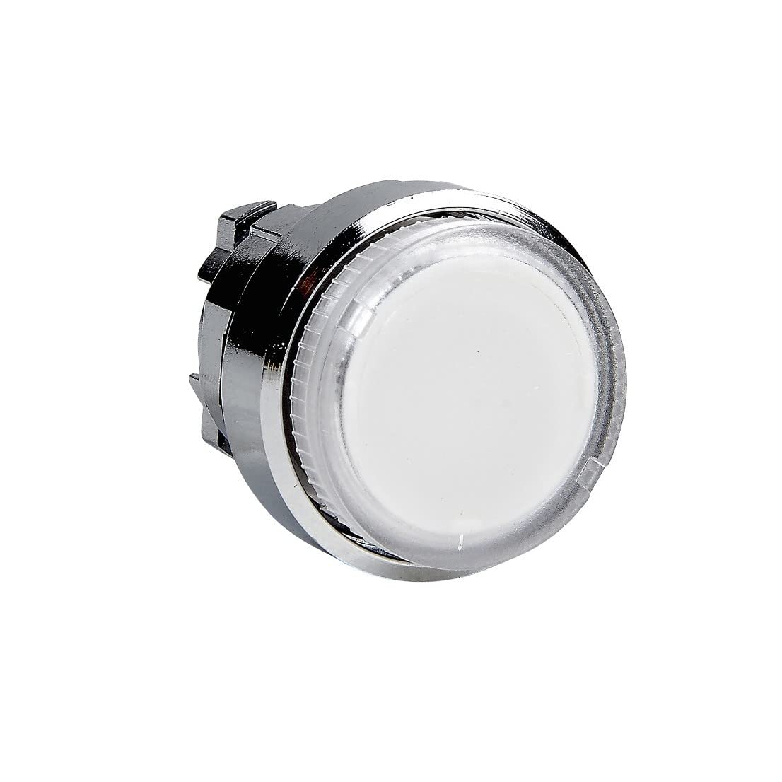 Tête bouton poussoir lumineux saillant incolore pour commande panneau électrique