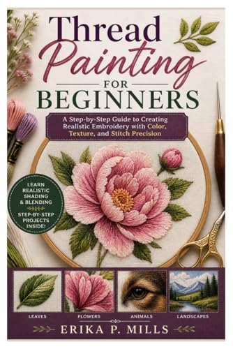 Thread Painting for Beginners: A Step-by-Step Guide to Creating Realistic Embroidery with Color, Texture, and Stitch Precision