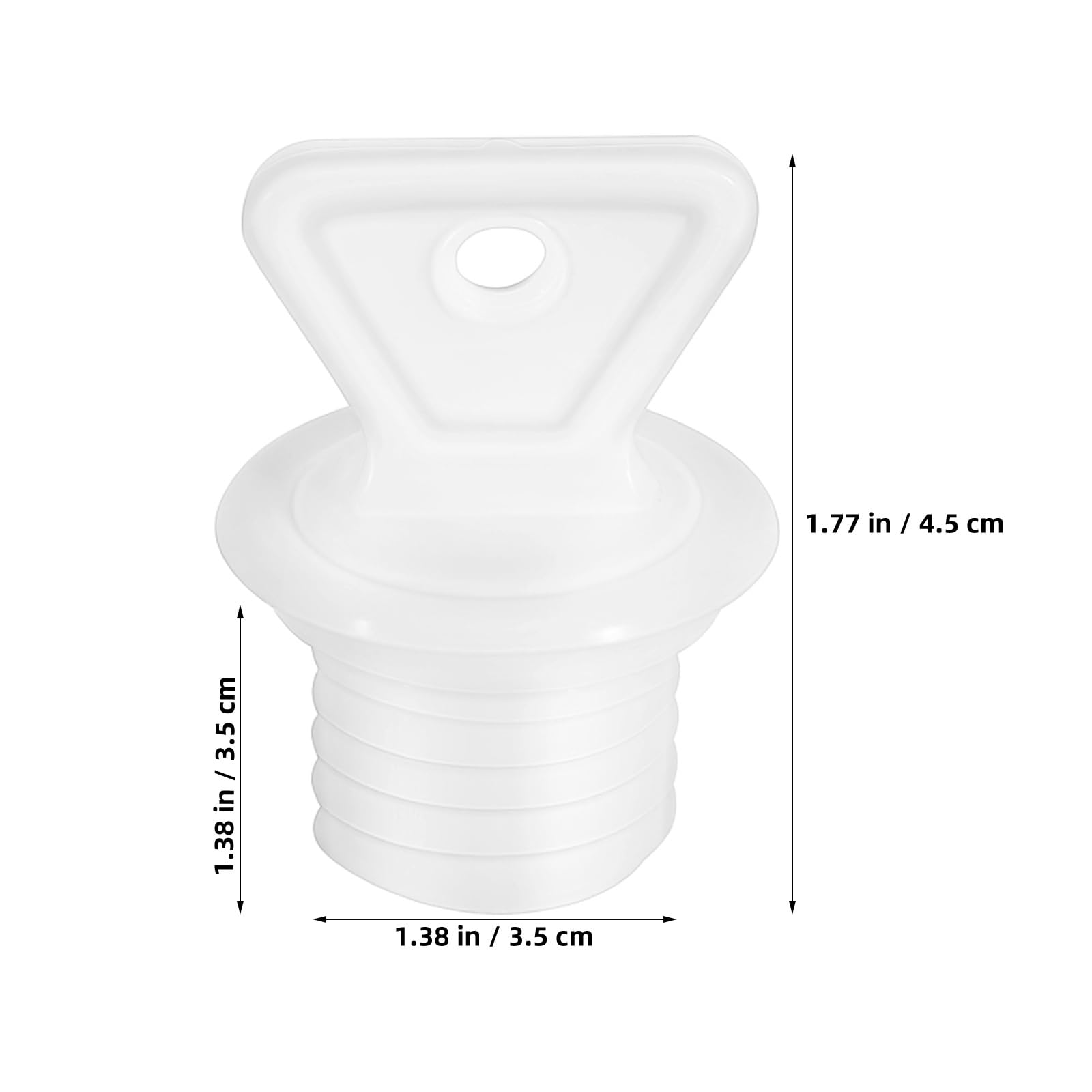 2 pcs Hot Water Bottle Stopper, Anti-Leak Replacement Rubber Bed Bottle Stopper White Rubber Cup Plug for Sealing Hot Bags Diameter 45 mm