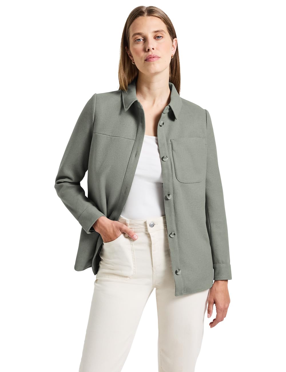 Street One Damen Overshirt In Wolloptik